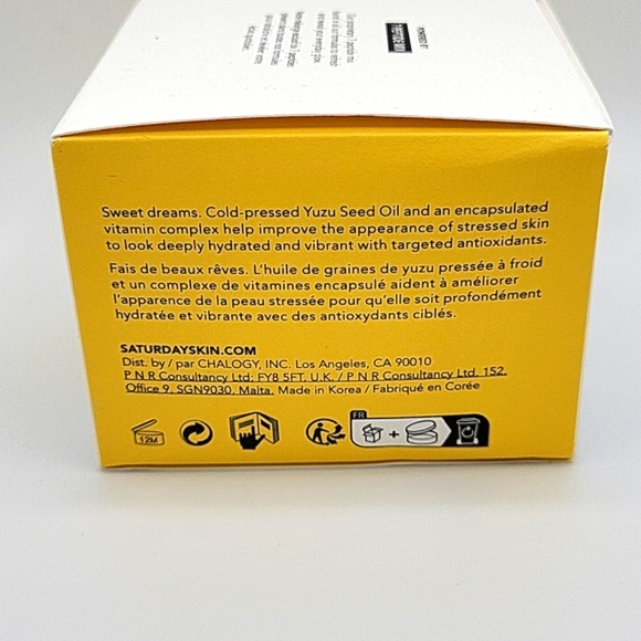 Saturday Skin Yuzu Vitamin C Sleep Mask 1.69 fl. oz. - Picture 4 of 9